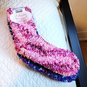 Colorful fuzzy socks
